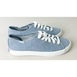 Keds Sz 6 Dream Foam Light Blue Denim Lace Up Sneakers New